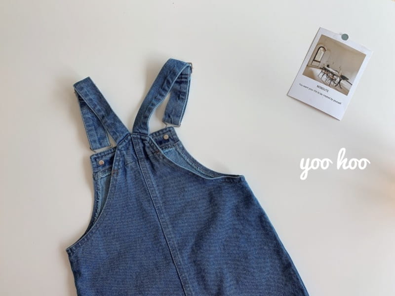 YOO HOO - Korean Children Fashion - #Kfashion4kids - Denim Overall - 5