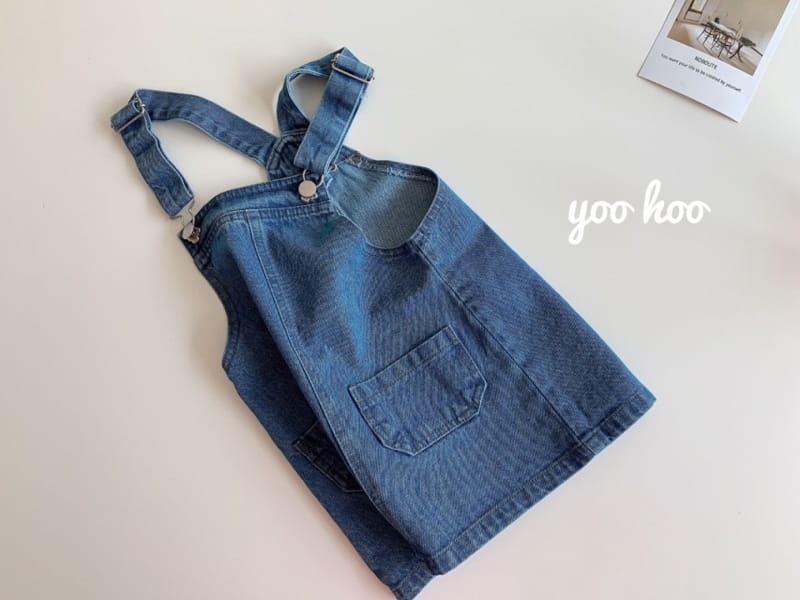 YOO HOO - Korean Children Fashion - #Kfashion4kids - Denim Overall - 6