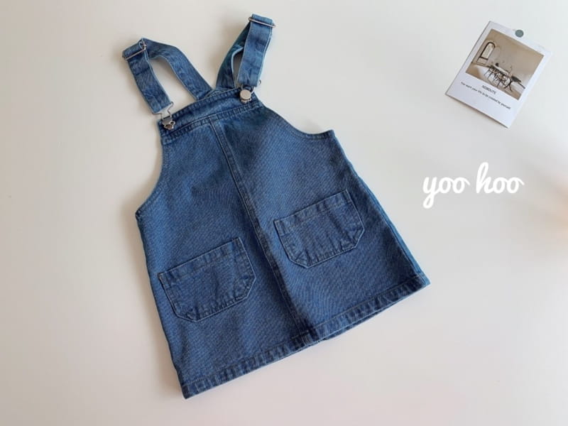 YOO HOO - Korean Children Fashion - #Kfashion4kids - Denim Overall - 7
