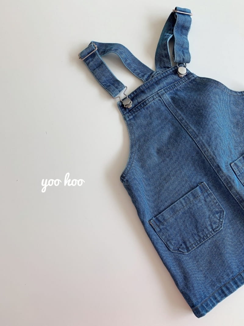 YOO HOO - Korean Children Fashion - #Kfashion4kids - Denim Overall - 9