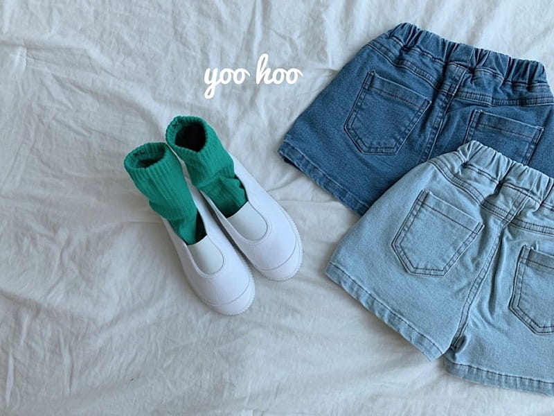 YOO HOO - Korean Children Fashion - #Kfashion4kids - Denim Short Pants