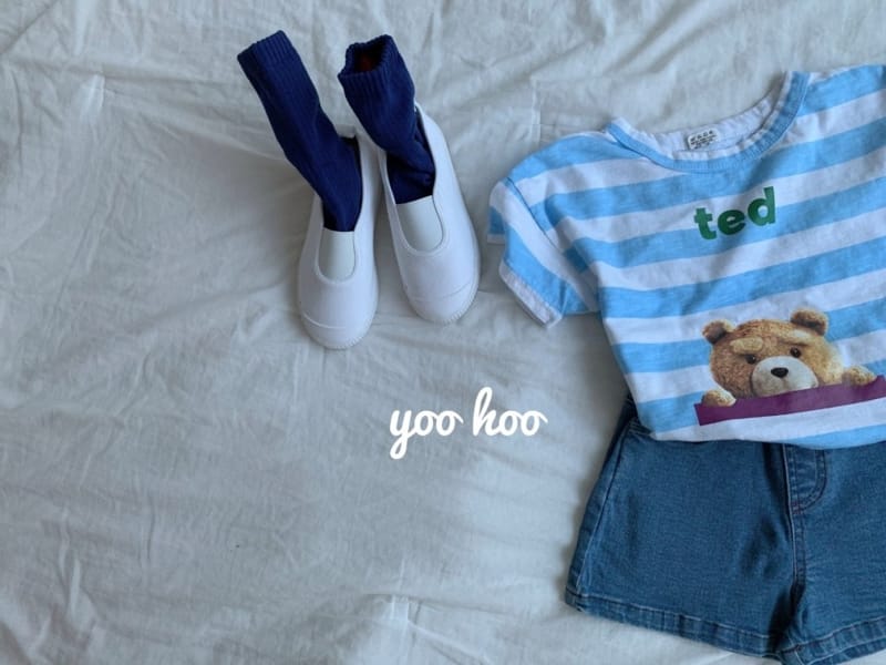 YOO HOO - Korean Children Fashion - #Kfashion4kids - Denim Short Pants - 3