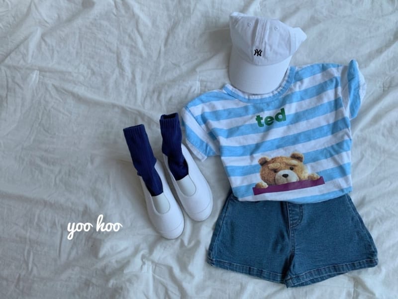 YOO HOO - Korean Children Fashion - #Kfashion4kids - Denim Short Pants - 5