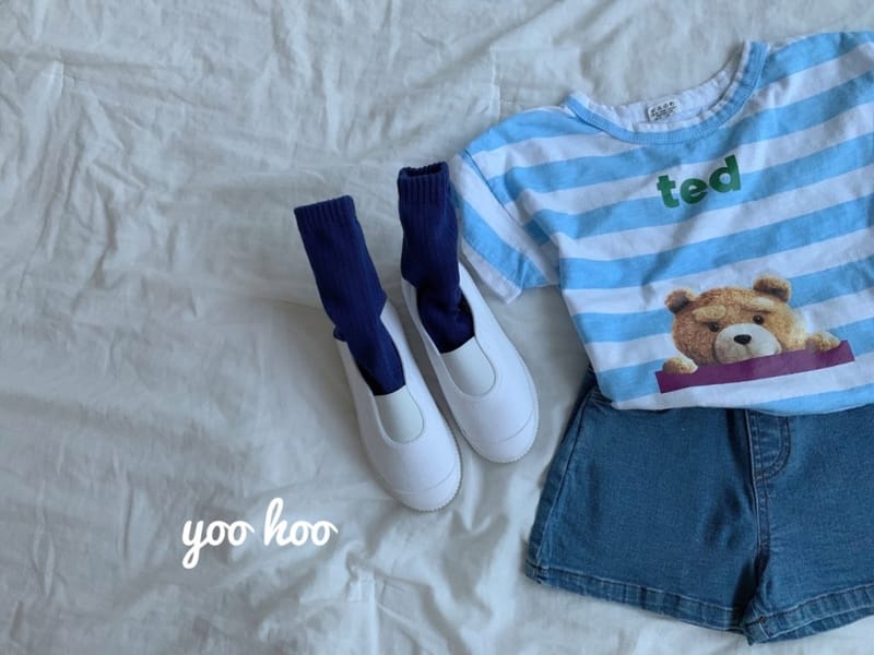 YOO HOO - Korean Children Fashion - #Kfashion4kids - Denim Short Pants - 6