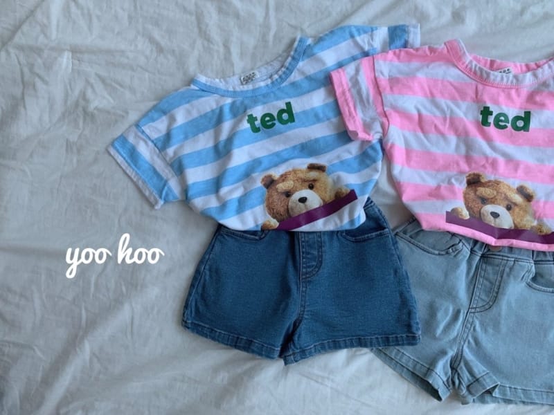 YOO HOO - Korean Children Fashion - #Kfashion4kids - Denim Short Pants - 8