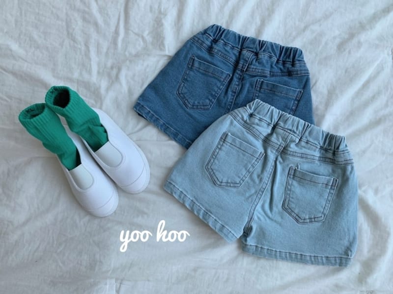 YOO HOO - Korean Children Fashion - #Kfashion4kids - Denim Short Pants - 9
