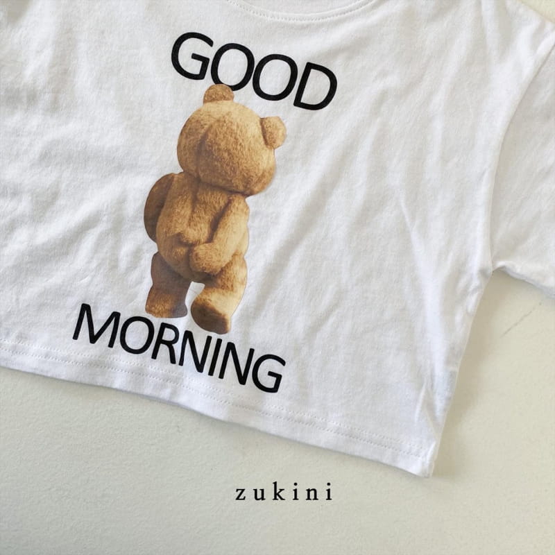 ZUKINI - Korean Children Fashion - #Kfashion4kids - Good Morning Crop Tee - 12