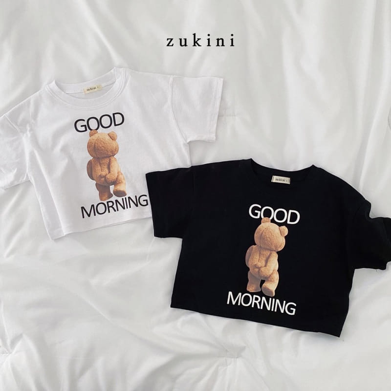ZUKINI - Korean Children Fashion - #Kfashion4kids - Good Morning Crop Tee - 2
