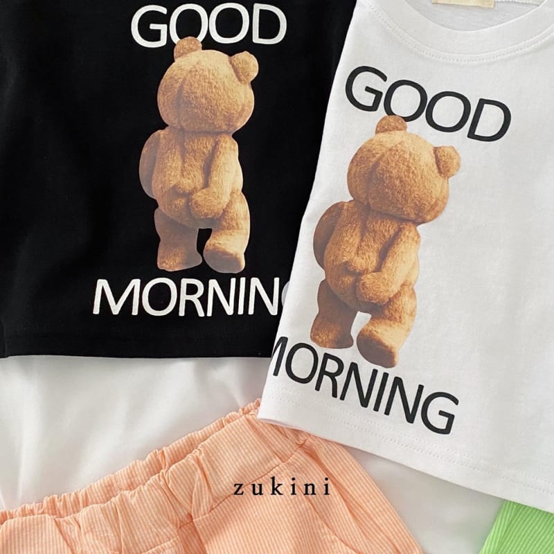 ZUKINI - Korean Children Fashion - #Kfashion4kids - Good Morning Crop Tee - 3
