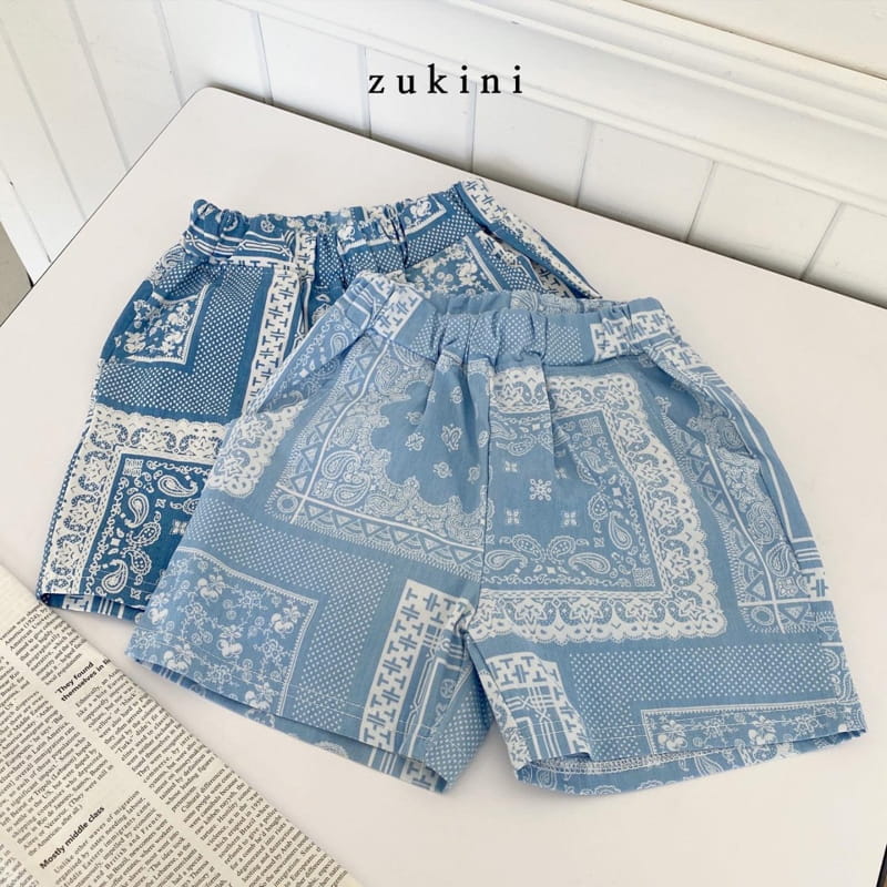 ZUKINI - Korean Children Fashion - #Kfashion4kids - Paisley Shorts - 7
