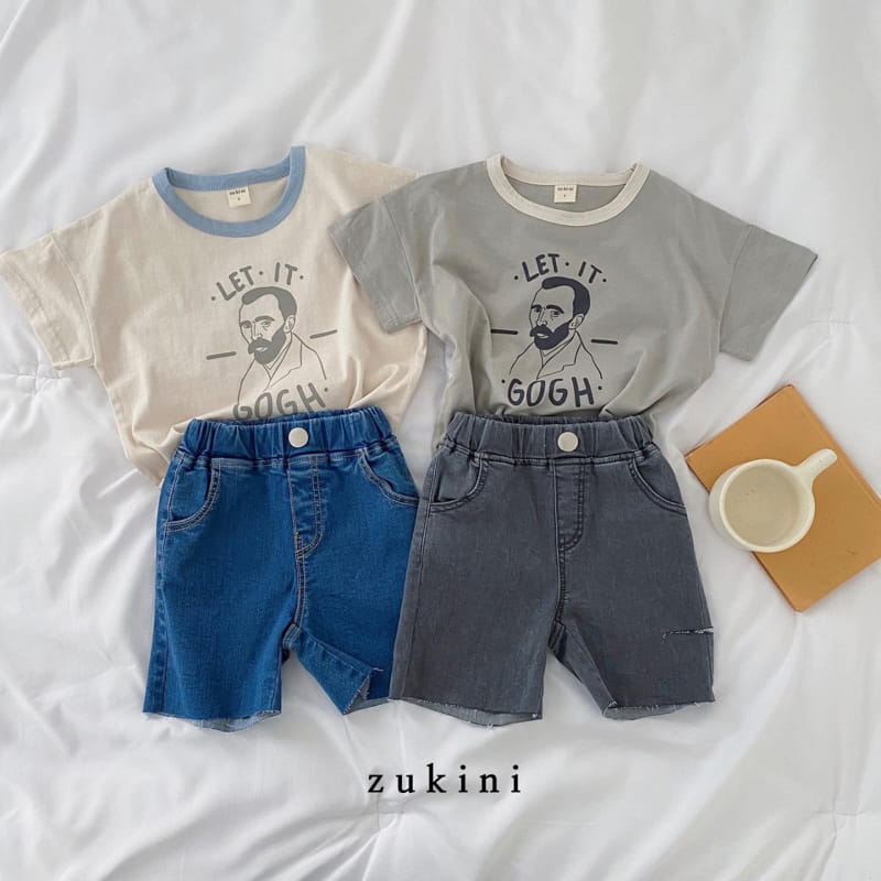 ZUKINI - Korean Children Fashion - #Kfashion4kids - Slit Denim Shorts - 10