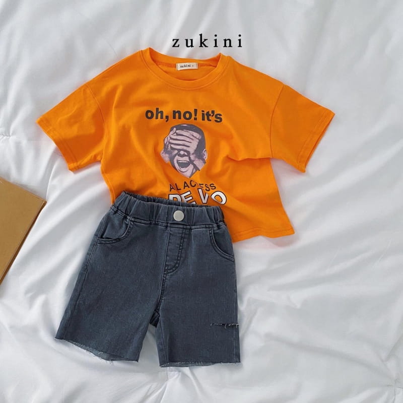 ZUKINI - Korean Children Fashion - #Kfashion4kids - Slit Denim Shorts - 8