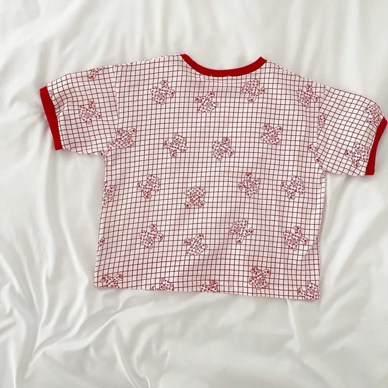 ZUKINI - Korean Children Fashion - #Kfashion4kids - Bear Louie Top Bottom Set - 7