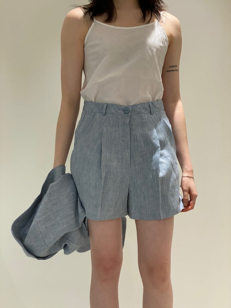 1968 - Korean Children Fashion - #Kfashion4kids - Linen Pre Dyeing Shorts