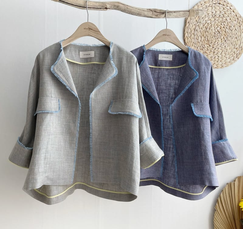 AFTER GLOW - Korean Children Fashion - #Kfashion4kids - Stamen Linen Jacket - 4