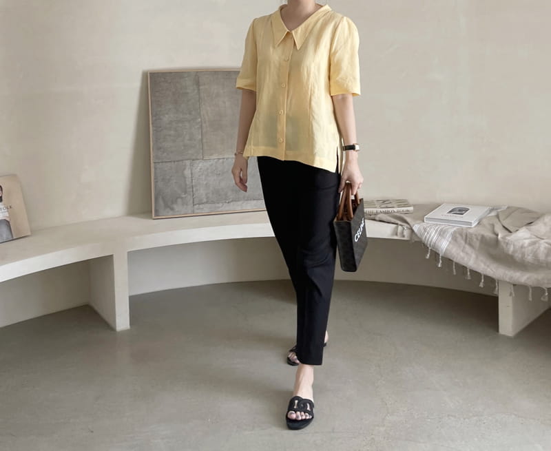 AFTER GLOW - Korean Children Fashion - #Kfashion4kids - Maji Linen Blouse