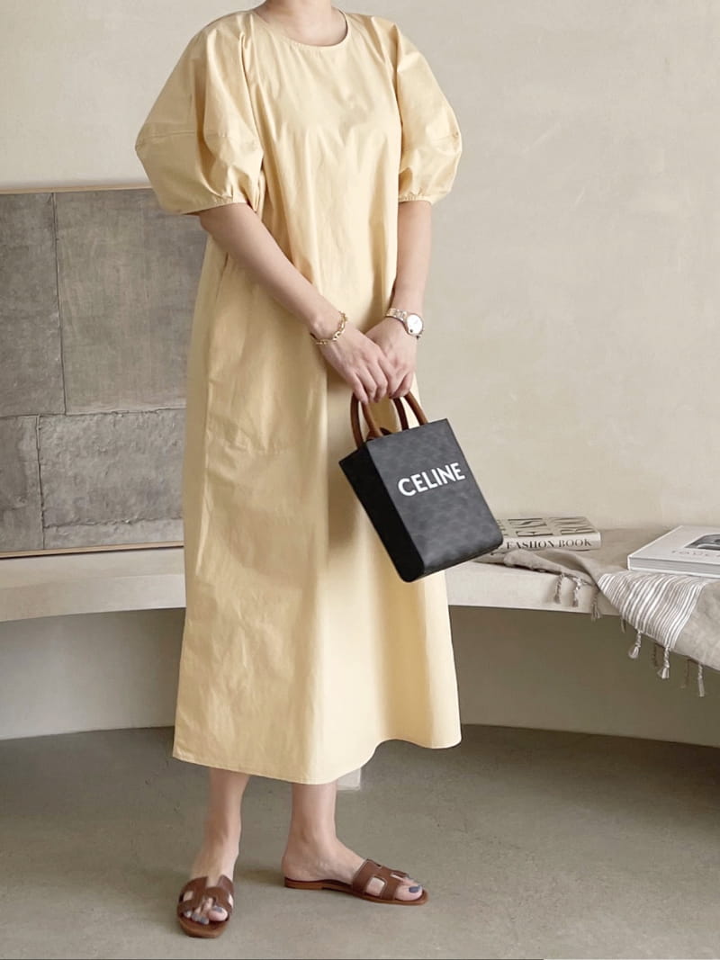 AFTER GLOW - Korean Children Fashion - #Kfashion4kids - May Puff One-piece - 2