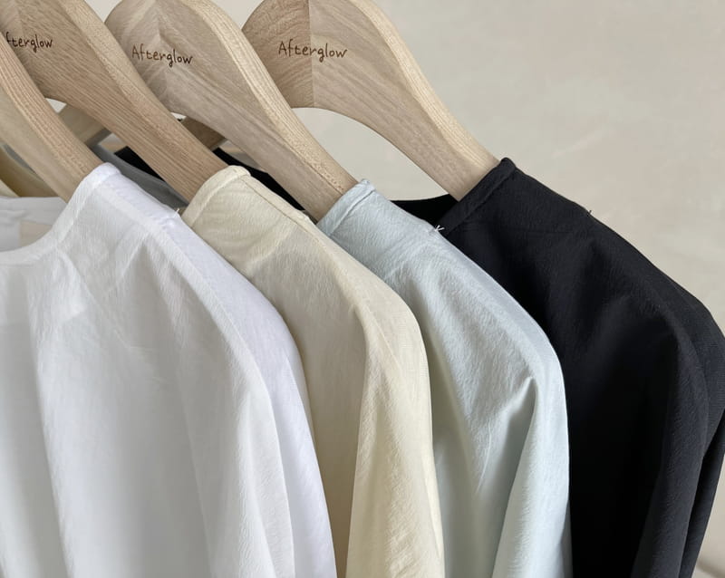 AFTER GLOW - Korean Children Fashion - #Kfashion4kids - Round Combi Blouse