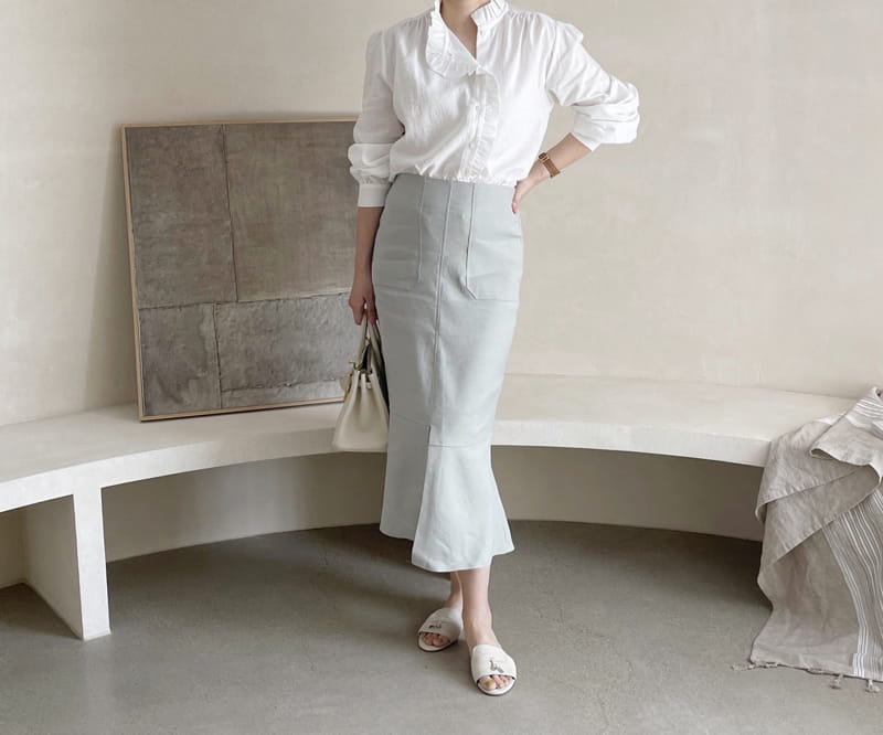 AFTER GLOW - Korean Children Fashion - #Kfashion4kids - Daim Unblance Skirt - 4