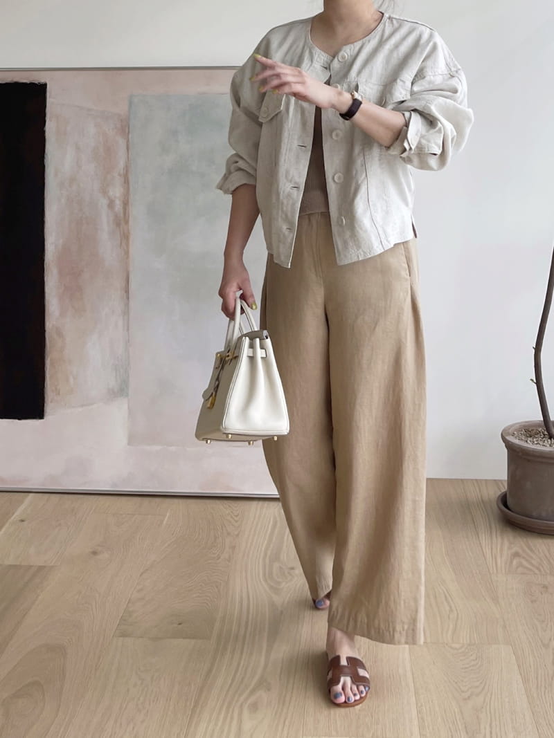 AFTER GLOW - Korean Children Fashion - #Kfashion4kids - Linen Zipper Pants - 3