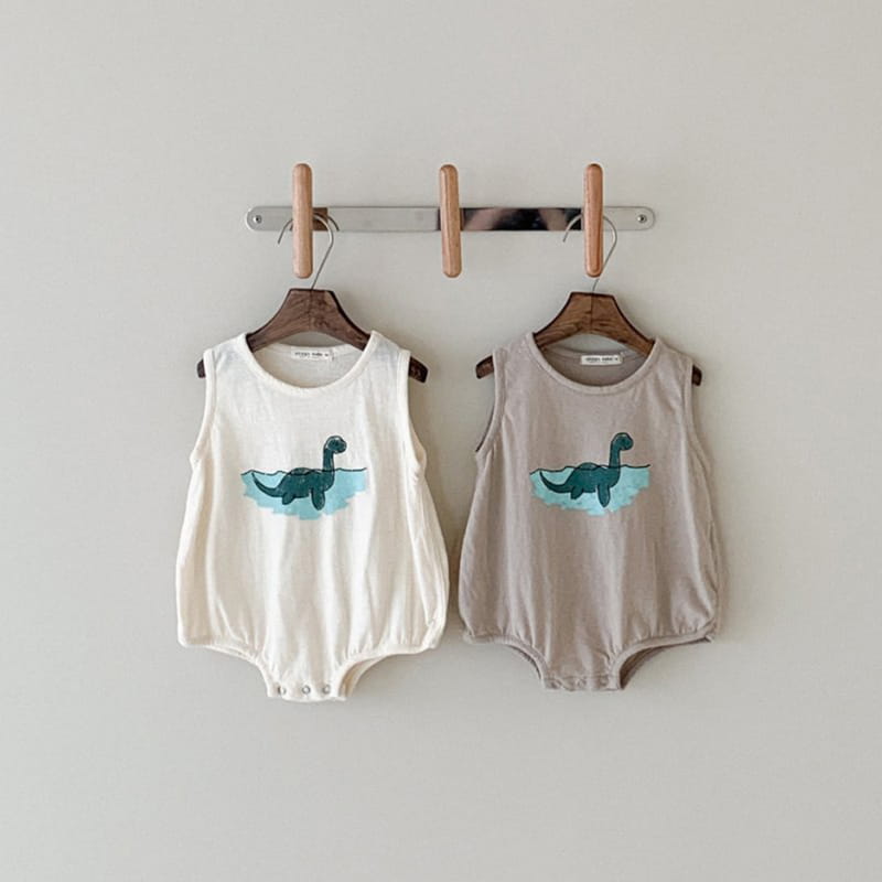 ANGGO - Korean Children Fashion - #Kfashion4kids - Bebe Summer Dino Bodysuit