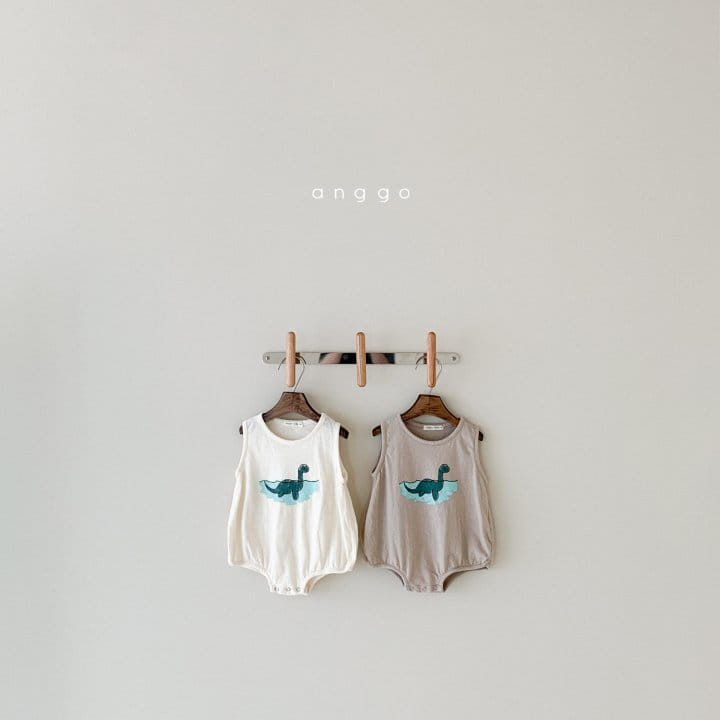 ANGGO - Korean Children Fashion - #Kfashion4kids - Bebe Summer Dino Bodysuit - 12