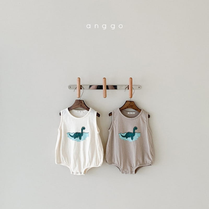 ANGGO - Korean Children Fashion - #Kfashion4kids - Bebe Summer Dino Bodysuit - 6