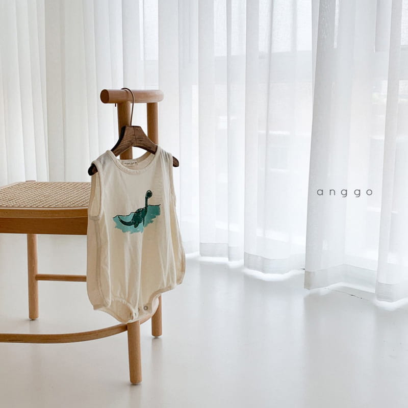 ANGGO - Korean Children Fashion - #Kfashion4kids - Bebe Summer Dino Bodysuit - 7