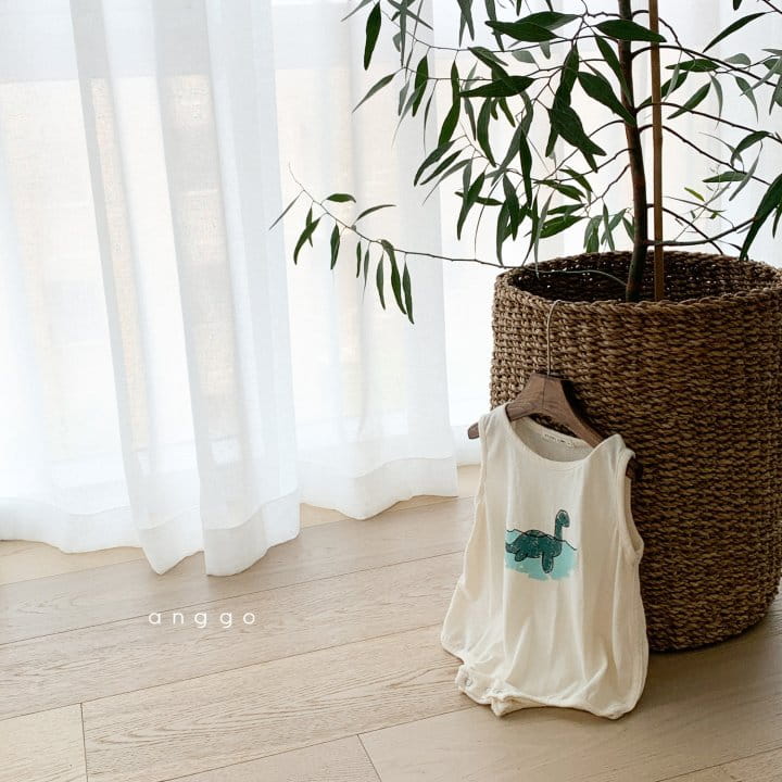 ANGGO - Korean Children Fashion - #Kfashion4kids - Bebe Summer Dino Bodysuit - 9