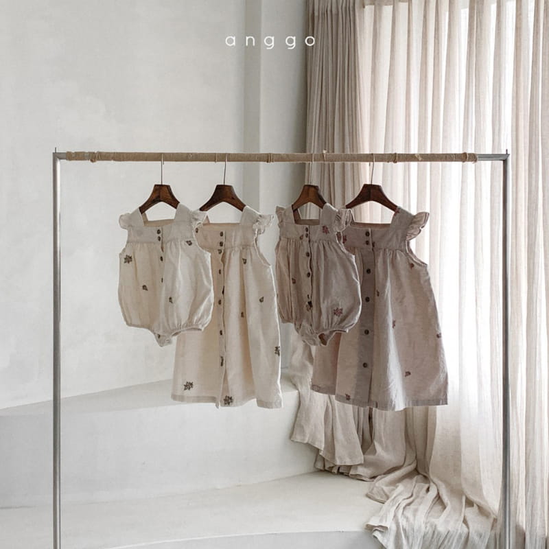 ANGGO - Korean Children Fashion - #Kfashion4kids - Chamomile One-piece