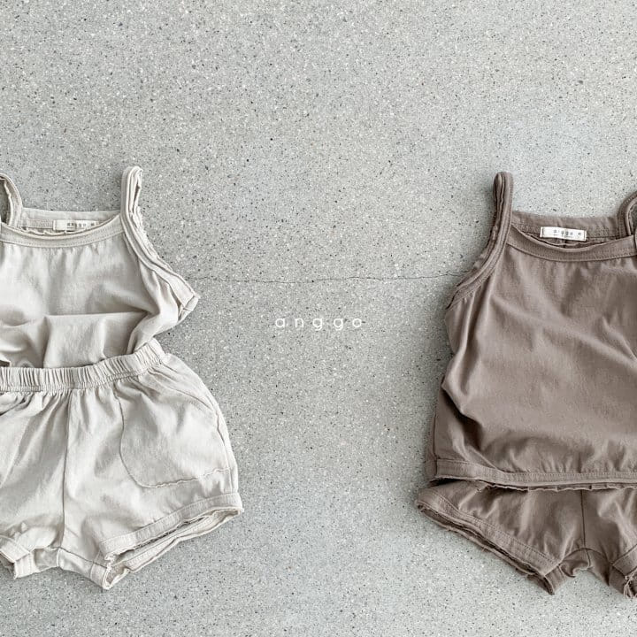 ANGGO - Korean Children Fashion - #Kfashion4kids - Monshell Top Bottom Set - 11