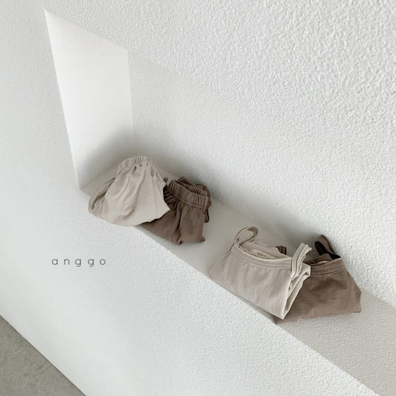 ANGGO - Korean Children Fashion - #Kfashion4kids - Monshell Top Bottom Set - 6