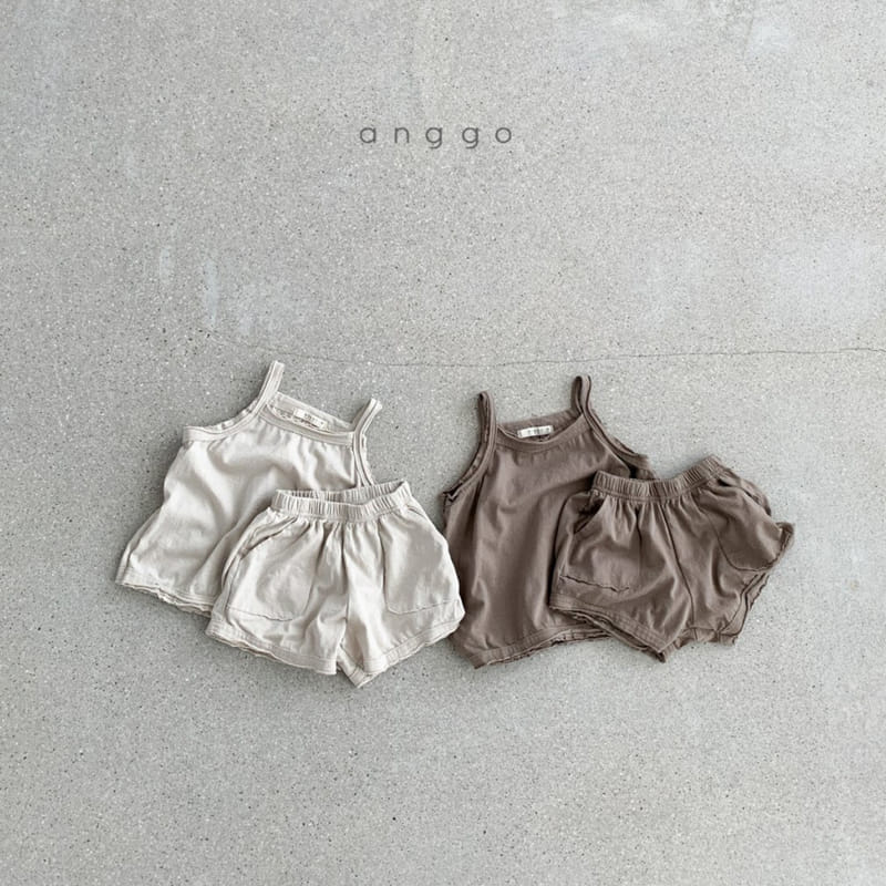 ANGGO - Korean Children Fashion - #Kfashion4kids - Monshell Top Bottom Set - 8