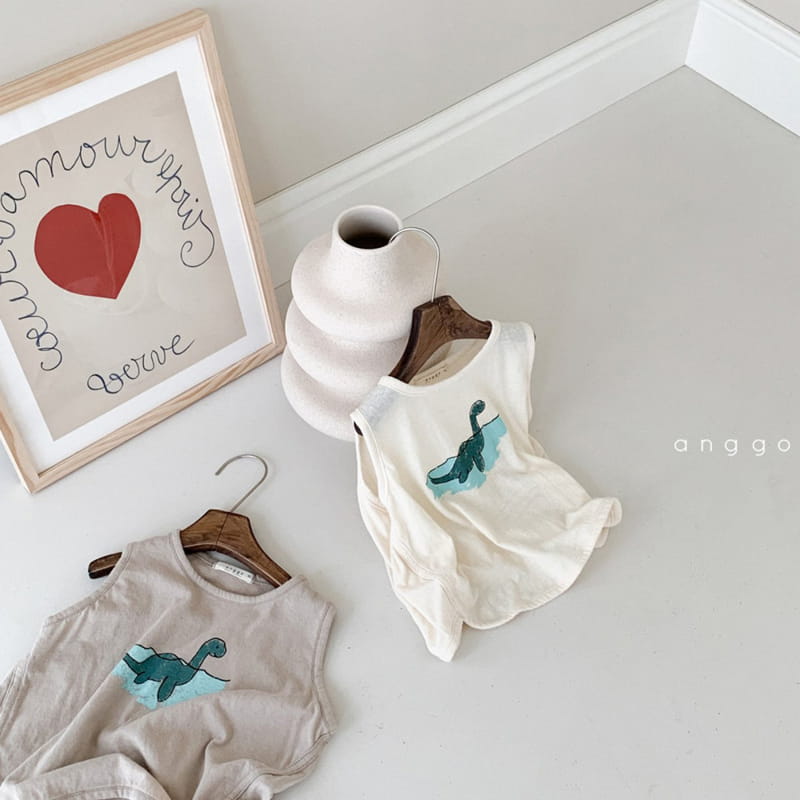 ANGGO - Korean Children Fashion - #Kfashion4kids - Summer Dino Tee