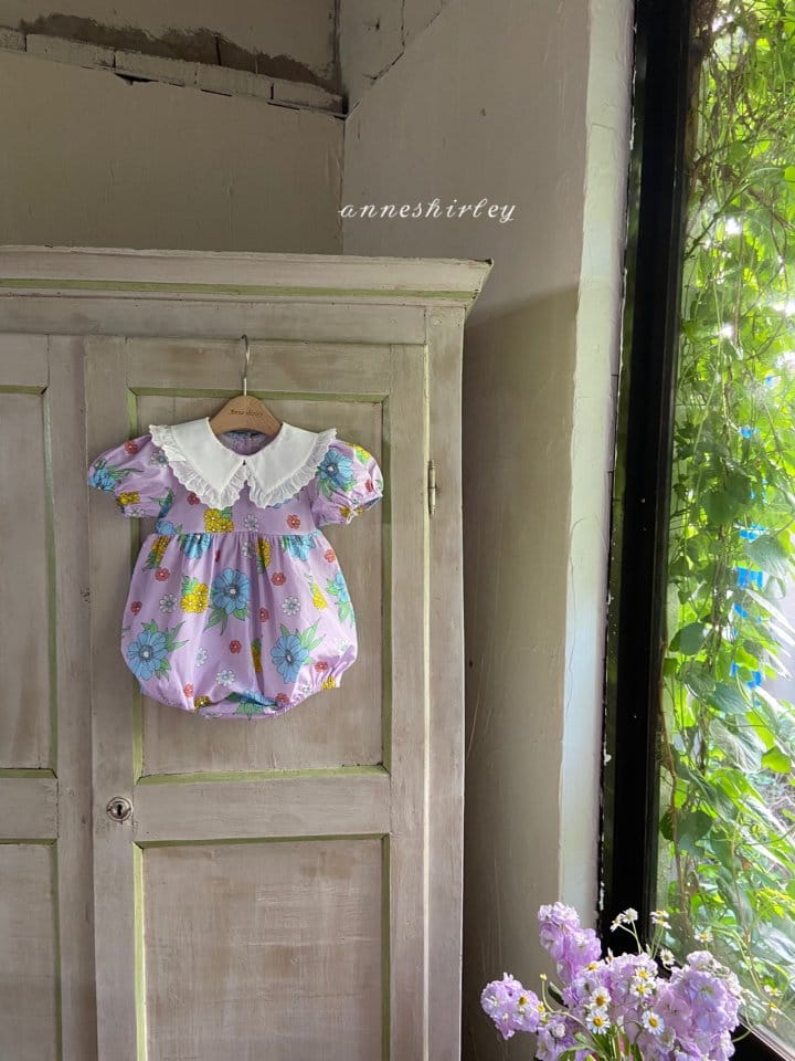 ANNE SHIRLEY - Korean Children Fashion - #Kfashion4kids - Flower Lace Collar Bodysuit - 3