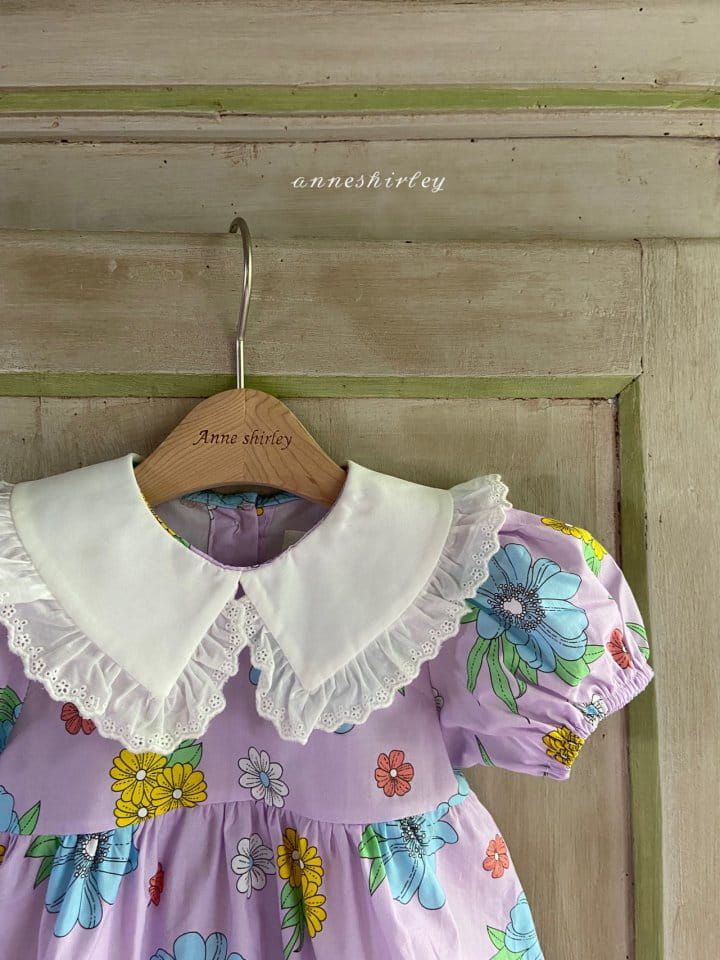 ANNE SHIRLEY - Korean Children Fashion - #Kfashion4kids - Flower Lace Collar Bodysuit - 6