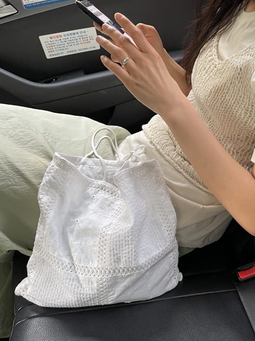ARE YOU - Korean Children Fashion - #Kfashion4kids - Embroidery Lace Bag - 3