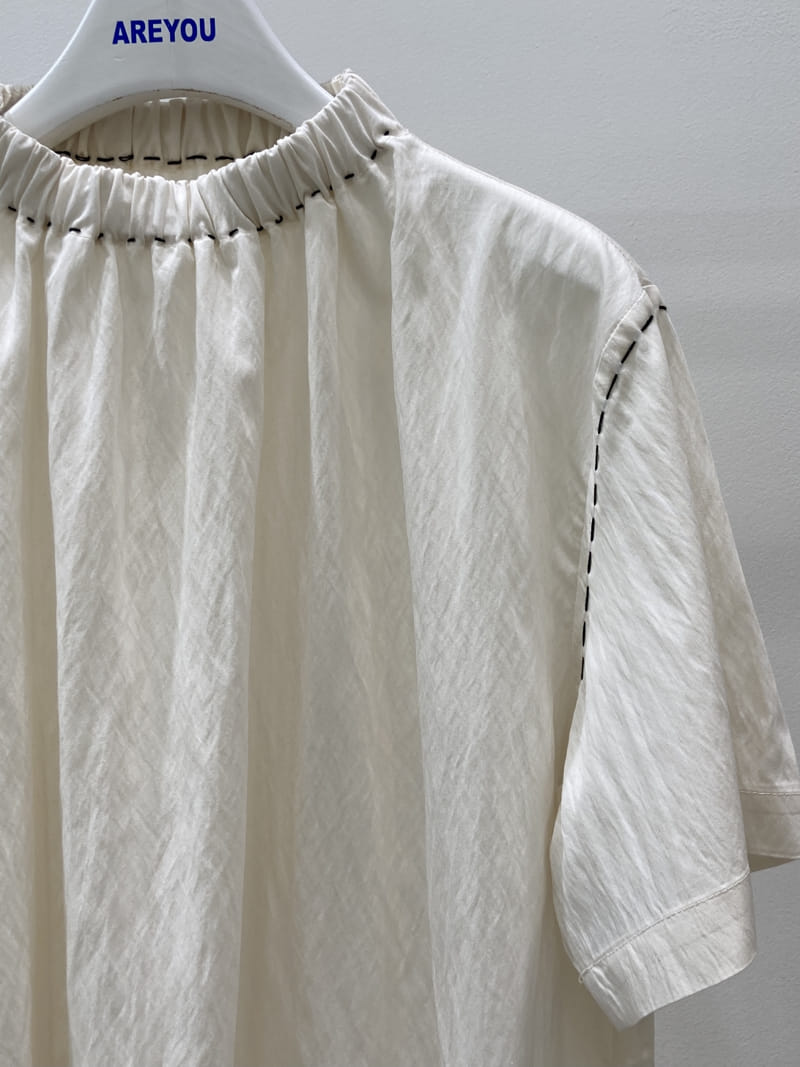 ARE YOU - Korean Children Fashion - #Kfashion4kids - Crew Stitch Blouse - 3