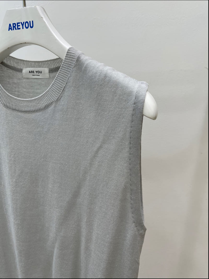 ARE YOU - Korean Children Fashion - #Kfashion4kids - Summer Knit Sleeveless - 3