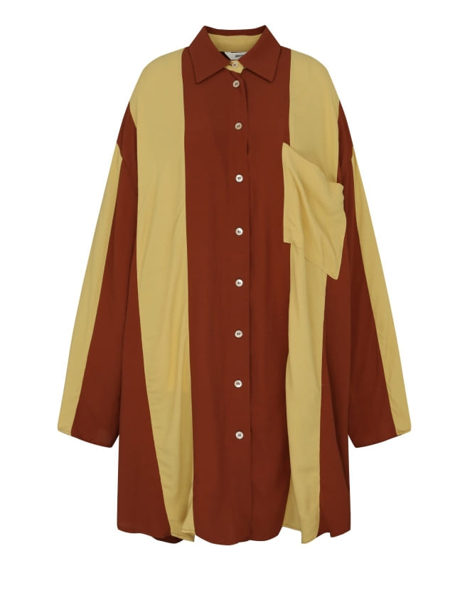 ARE YOU - Korean Children Fashion - #Kfashion4kids - Two Tone Long Blouse