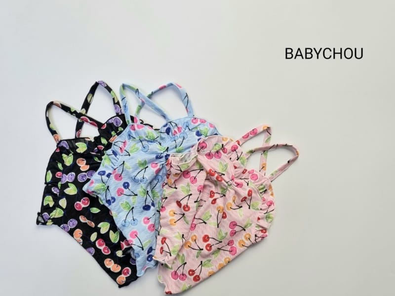 BABYCHOU - Korean Children Fashion - #Kfashion4kids - Cherry Sleeveless - 3