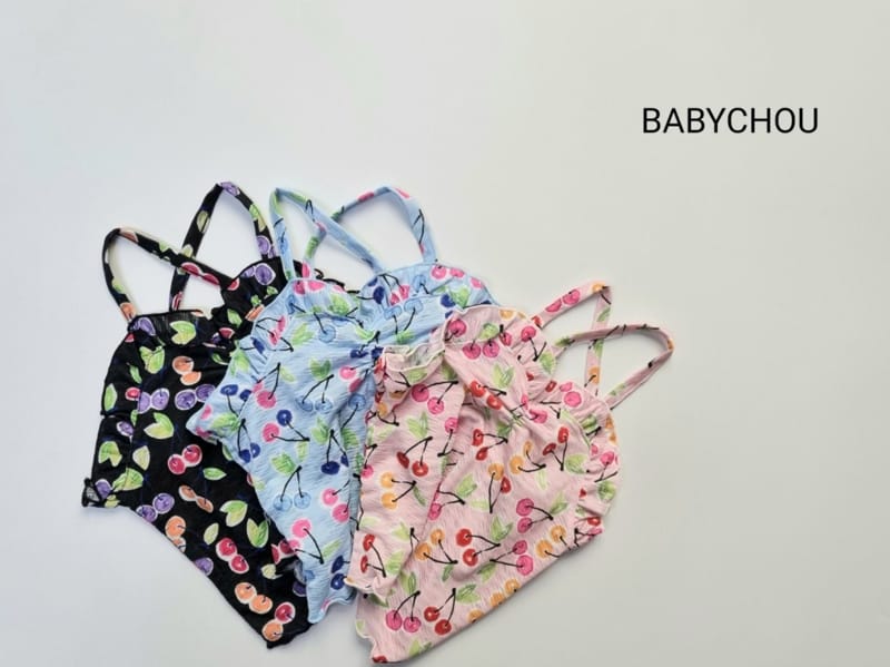 BABYCHOU - Korean Children Fashion - #Kfashion4kids - Cherry Sleeveless - 4