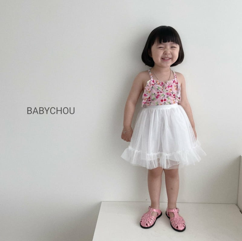 BABYCHOU - Korean Children Fashion - #Kfashion4kids - Cherry Sleeveless - 7