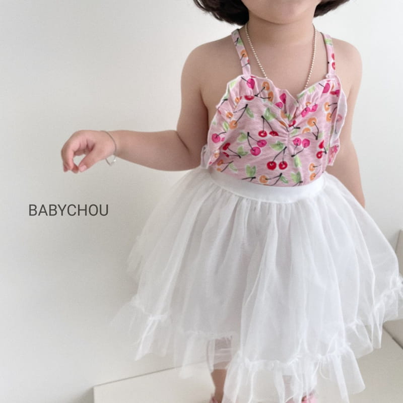 BABYCHOU - Korean Children Fashion - #Kfashion4kids - Cherry Sleeveless - 8