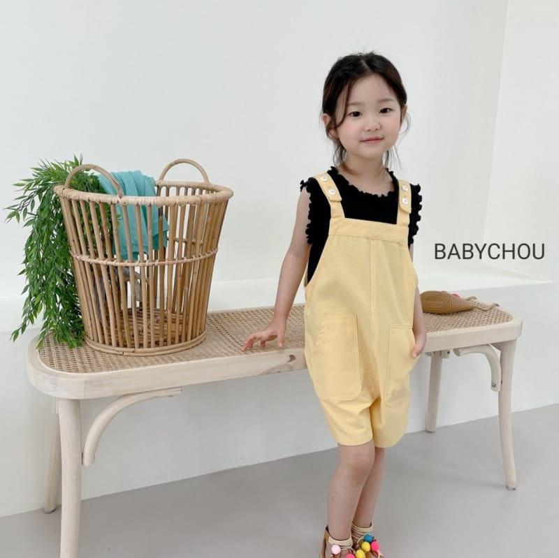 BABYCHOU - Korean Children Fashion - #Kfashion4kids - Button Dungarees - 10
