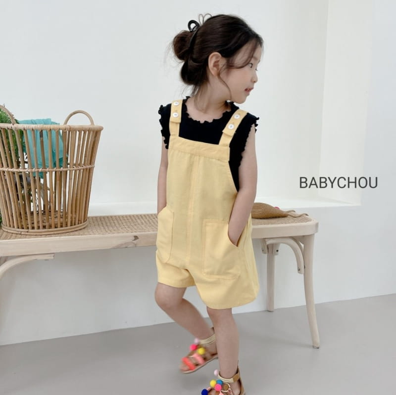 BABYCHOU - Korean Children Fashion - #Kfashion4kids - Button Dungarees - 11
