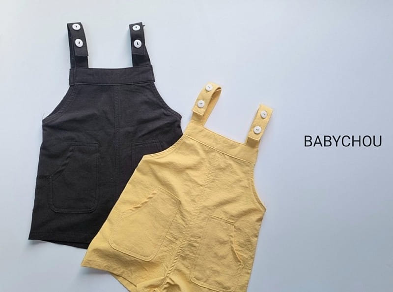 BABYCHOU - Korean Children Fashion - #Kfashion4kids - Button Dungarees - 2