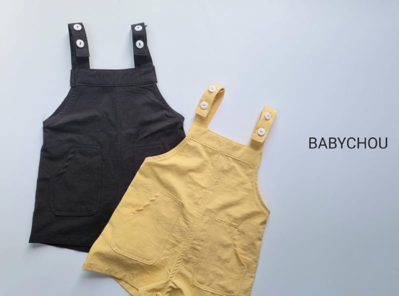 BABYCHOU - Korean Children Fashion - #Kfashion4kids - Button Dungarees - 3