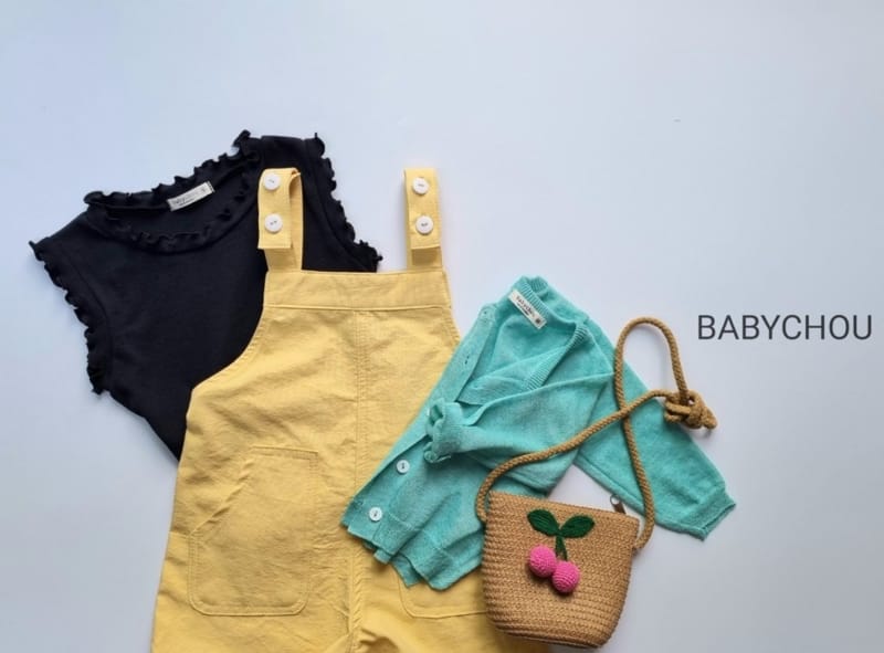 BABYCHOU - Korean Children Fashion - #Kfashion4kids - Button Dungarees - 6