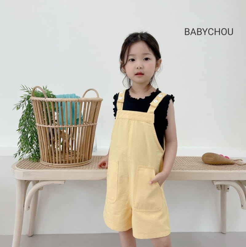 BABYCHOU - Korean Children Fashion - #Kfashion4kids - Button Dungarees - 7